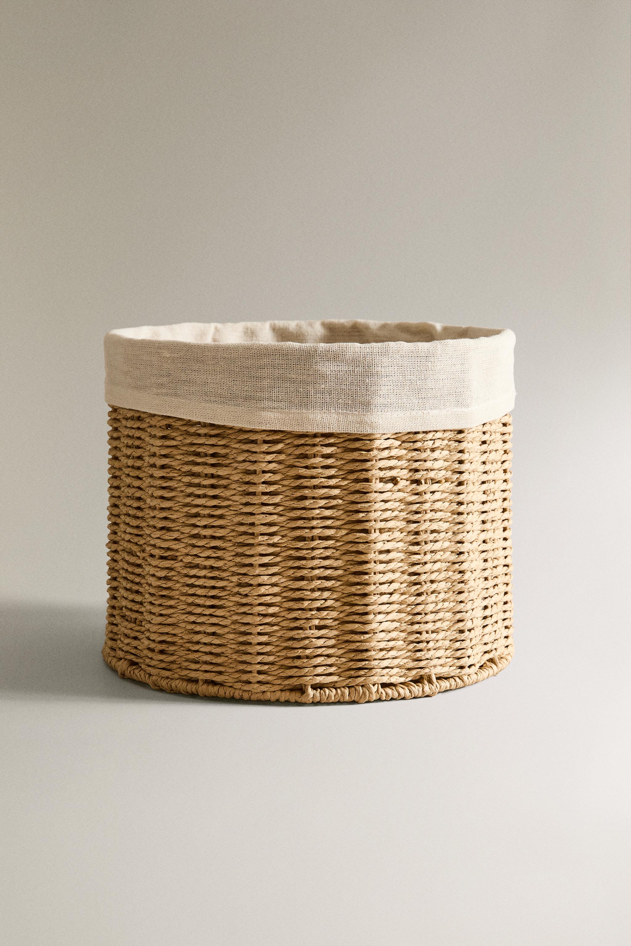 CORBEILLE RONDE DOUBLURE COTON